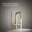 Purist Floor-Mount Bathtub Filler Trim with Handshower (Vibrant French Gold), K-T97328-4-AF
