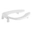 Lustra Commercial Elongated Toilet Seat w/ 1" Bumpers And Antimicrobial Agent (White), K-4679-CA-0