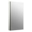 Catalan 20-1/8" W X 36-1/8" H Aluminum Single-Door Medicine Cabinet w/ 107 Degree Hinge (Satin Anodized Aluminum), K-2918-PG-SAA