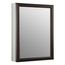 20" W X 26" H Aluminum 1 Door Medicine Cabinet w/ Oil-Rubbed Bronze Framed Mirror Door (Oil-Rubbed Bronze), K-2967-BR1
