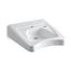 20" X 27" Wall-Mount/Concealed Arm Carrier Wheelchair Bathroom Sink w/ Single Faucet Hole And Right-Hand Soap Dispenser Hole (White), K-12638-R-0