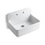 30" Top-/Wall-Mount Single-Bowl Farmhouse Kitchen Sink (White), K-12700-0