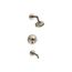 Rite-Temp Bath And Shower Trim Kit w/ Push-Button Diverter And Cross Handle, 2.5 GPM (Vibrant Brushed Bronze)