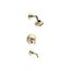 Rite-Temp Bath And Shower Trim Kit w/ Push-Button Diverter And Lever Handle, 2.5 GPM (Vibrant French Gold)