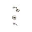 Rite-Temp Bath And Shower Trim Kit w/ Push-Button Diverter And Lever Handle, 2.5 GPM (Vibrant Brushed Nickel)