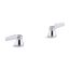 Lever Handles For Centerset Base Faucet (Polished Chrome), K-16010-4-CP