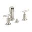 Vertical Spray Bidet Faucet w/ Lever Handles (Vibrant Polished Nickel), K-14431-4-SN