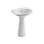 Cimarron 22-3/4" Rectangular Pedestal Bathroom Sink (White), K-2362-4-0