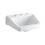 19-1/4" X 17-1/4" Wall-Mount/Concealed Arm Carrier Bathroom Sink w/ 8" Widespread Faucet Hole (White), K-1724-0