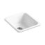17" Top-/Undermount Single-Bowl Bar Sink (White), K-6584-0