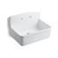 30" X 22" Bracket-Mount Scrub-Up/Plaster Sink w/ 8" Widespread Faucet Holes (White), K-12787-0