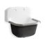 24" X 20-1/4" Wall-Mount Or P-Trap Mount Service Sink w/ Rim Guard And Back Drilled On 8" Centers (White), K-6716-0