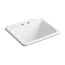 25" Top-/Undermount Single-Bowl Utility Sink (White), K-19017-2-0