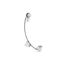 Cable Bath Drain, Less Pvc Tubing (Vibrant Brushed Nickel), K-7214-BN