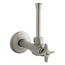 1/2" Angle Supply w/ Stop, Cross Handle And Rigid Vertical Tube (Vibrant Brushed Nickel), K-7653-BN
