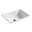 Iron/Tones 24-1/4" Top-/Undermount Single-Bowl Bar Sink (Dune), K-6585-NY