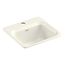 Northland 15" Top-Mount Single-Bowl Bar Sink (Biscuit), K-6579-1-96