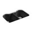 33" Undermount Double-Bowl Kitchen Sink (Black/Black), K-5818-5U-7