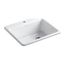 25" Top-Mount Single-Bowl Kitchen Sink (White), K-5872-1A1-0
