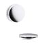 Rotary-Turn Bath Drain Trim (Polished Chrome)
