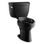 Highline Classic Two-Piece Elongated Toilet, 1.6 Gpf (Black), K-3493-7