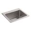 25" Top-Mount Single-Bowl Utility Sink (Stainless Steel), K-5798-3-NA