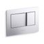 Flush Actuator Plate For 2"x 4" In-Wall Tank And Carrier System (Polished Chrome)