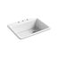 27" Top-Mount Single-Bowl Kitchen Sink (White), K-8668-3A1-0