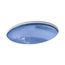 19" Oval Undermount Bathroom Sink, No Overflow (Translucent Sapphire), K-2741-TG6