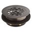 Round Shower Drain For Use w/ Plastic Pipe, Gasket Included (Vibrant Titanium), K-9132-TT