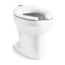Floor-Mount Top Spud Flushometer Bowl (White)