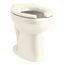 Highcliff Ultra Floor-Mount Rear Spud Flushometer Bowl (Biscuit), K-96058-96