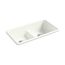 Smart Divide 33" Top-/Undermount Double-Bowl Kitchen Sink (Dune), K-5312-NY