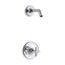 Rite-Temp Shower Trim Kit w/ Cross Handle, Without Showerhead (Polished Chrome)