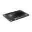 21-1/4" Rectangular Drop-In Bathroom Sink, No Overflow (Ebony Pearl)