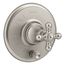 Artifacts Rite-Temp Valve Trim w/ Push-Button Diverter And Cross Handle (Vibrant Brushed Nickel), K-T72768-3-BN