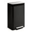 13-Gallon Stainless Steel Step Trash Can (Black Stainless), K-20940-BST