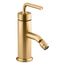 Purist Horizontal Swivel Spray Aerator Bidet Faucet w/ Straight Lever Handle (Vibrant Brushed Moderne Brass), K-14434-4A-2MB