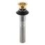 Bathroom Sink Grid Drain w/ Overflow (Vibrant Brushed Moderne Brass), K-7129-A-2MB