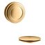 Pureflo Traditional Push-Button Bath Drain Trim (Vibrant Brushed Moderne Brass), K-T37396-2MB