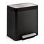 8-Gallon Stainless Steel Step Trash Can (Black Stainless), K-20942-BST
