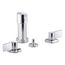 Widespread Bidet Faucet w/ Lever Handles (Polished Chrome), K-77983-4-CP