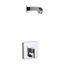 Rite-Temp Shower Trim Kit w/ Push-Button Diverter, Without Showerhead (Polished Chrome)