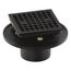 Clearflo Square Brass Tile-In Shower Drain (Matte Black), K-22673-BL