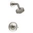 Purist Rite-Temp Shower Trim Kit w/ Cross Handle, 1.75 Gpm (Vibrant Brushed Nickel), K-TS14422-3G-BN