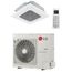 24,000 BTU, R-32, 17 SEER2 LGRED Single Zone Inverter & Ceiling Cassette w/out Grill Heat Pump Package