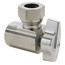 1/2" FIP x 7/16" OD & 1/2" Slip-Joint 1/4 Turn Angle Stop, Lead Free (Chrome)