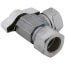 1/2" Nom Comp (5/8" OD) x 7/16" & 1/2" Slip-Joint 1/4 Turn Angle Stop, Lead Free (Chrome)