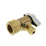 1/2" Nom Comp (5/8" OD) x 1/4" OD Comp 1/4 Turn Angle Stop, Lead Free (Rough Brass)