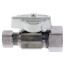 1/2" Nom Compression (5/8" OD) x 3/8" OD Compression 1/4-Turn Straight Ball Stop Valve, Lead Free (Chrome)